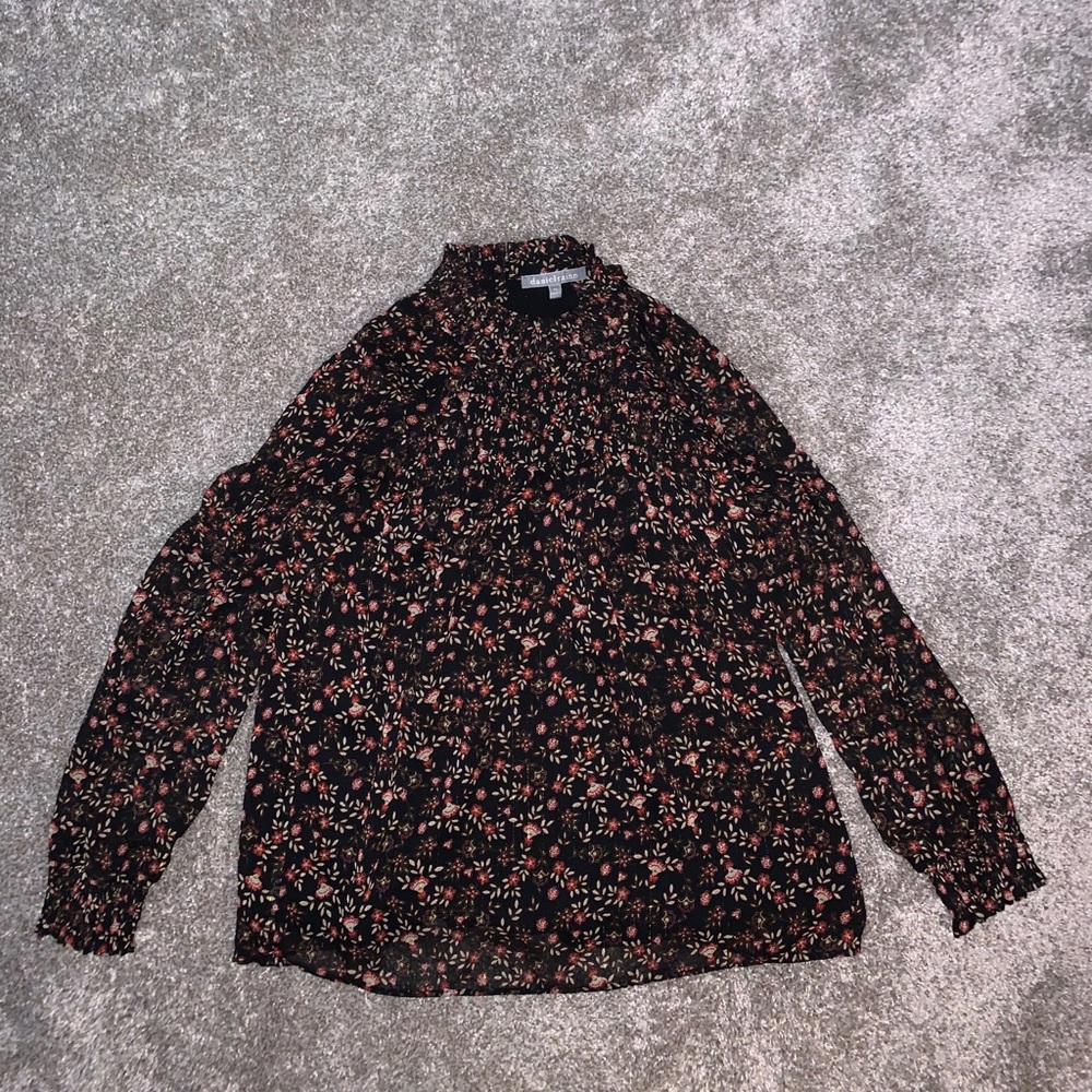 Daniel Rainn Womens Floral Blouse - Picture 3 of 6